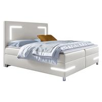 BOXBETT Delos LED - H3 - Weiß, Holz (160/200cm) - MIRJAN24