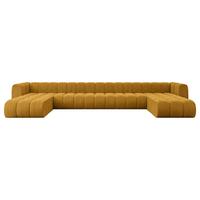 WOHNLANDSCHAFT modulares Sofa Joren-U3 - 501x177x70 cm Senfgelb - Currygelb, Holzwerkstoff/Textil (501/70/177cm) - ALTDECOR
