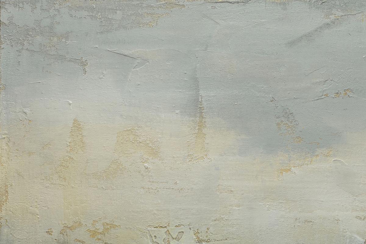 ACRYLBILD HANDGEMALT 80/80 cm - Grau/Grün, Holz/Textil (80/80cm) - KUNSTLOFT