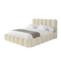 POLSTERBETT mit Bettkasten und Lattenrost, Boxbett ohne Matratze - LEYA 160x200 Beige - Taupe, Holzwerkstoff/Textil (160/200cm) - ALTDECOR