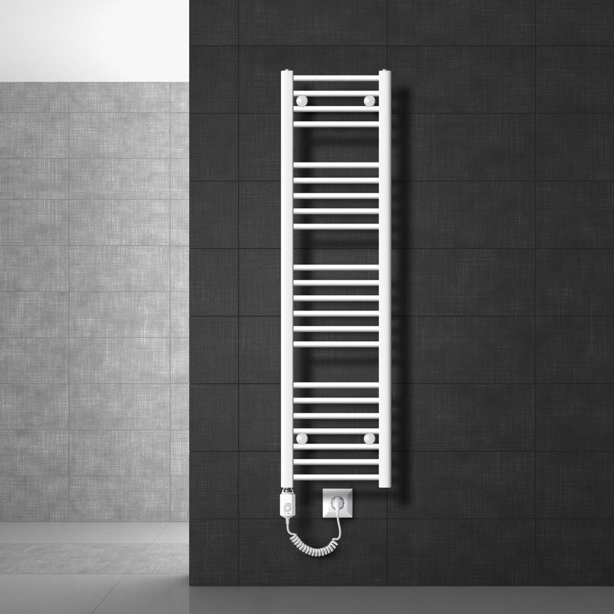 BADHEIZKÖRPER - Weiß, Metall (3/140/30cm) - LuxeBath