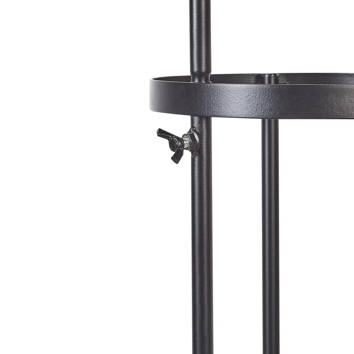 SCHIRMSTÄNDER Metall Schwarz Monnaie - Schwarz, Metall (21/66/21cm) - Beliani