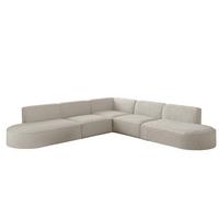 ECKSOFA Universal Palma Ascot Bukla - Beige, Holzwerkstoff/Textil (276/276cm) - Fun Möbel