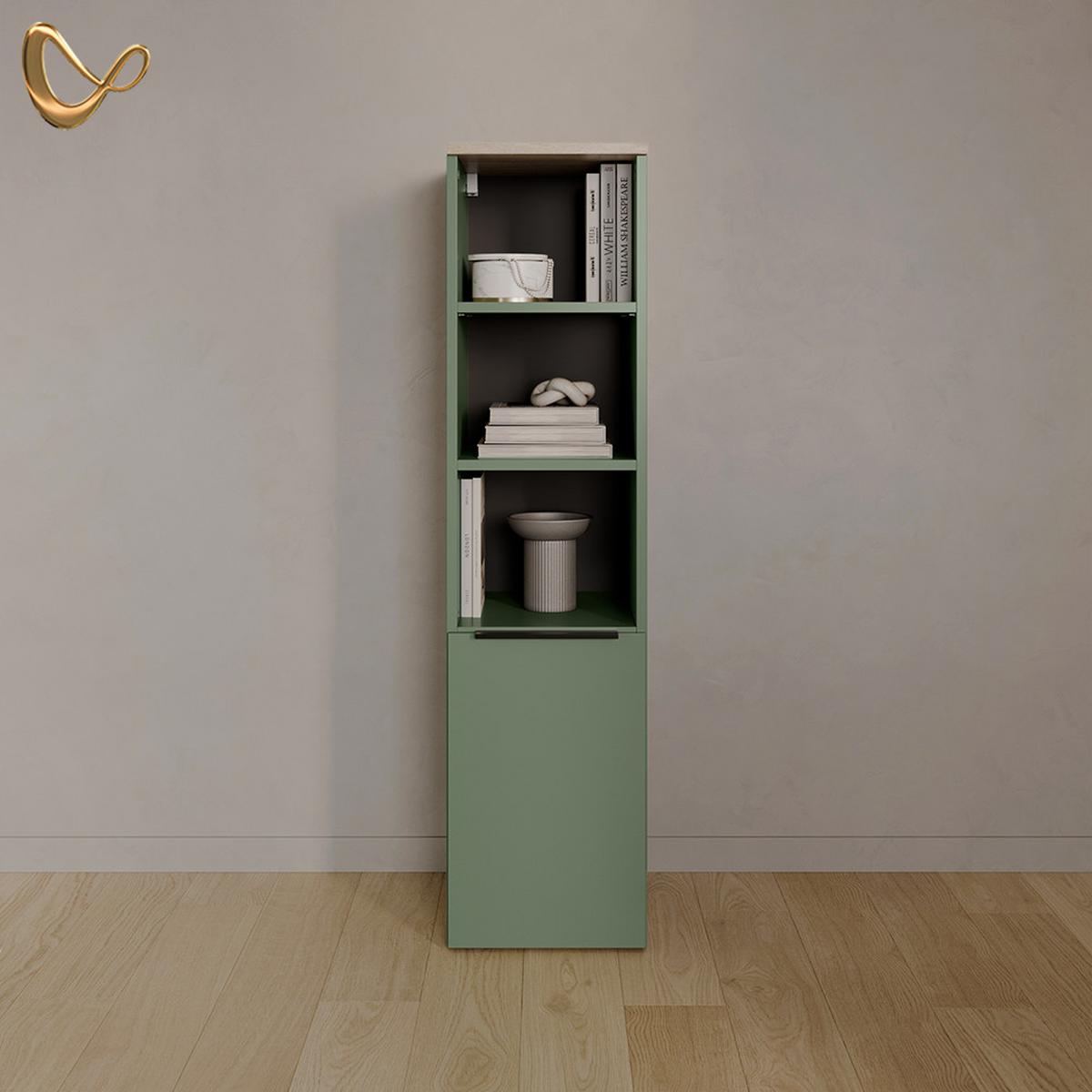 UNIVERSALSCHRANK Piave Grün mit einer Tür - Grün, Holzwerkstoff (30.2/120/40cm) - Livinity®