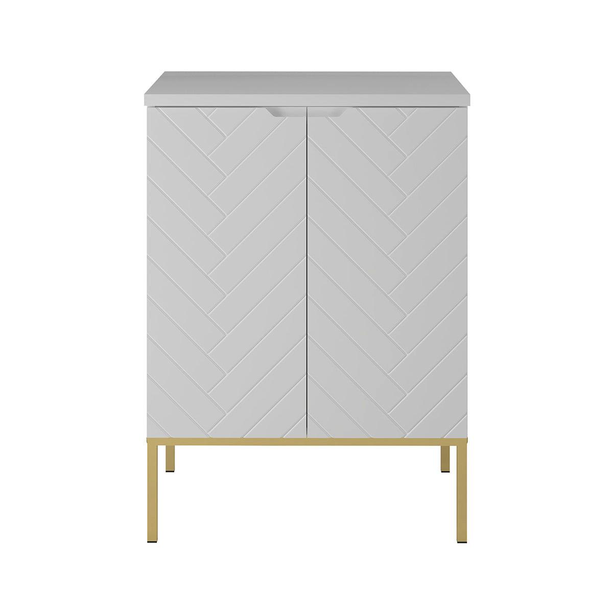 WASCHTISCHUNTERSCHRANK 60.6cm Daria Weiß - Weiß, Holzwerkstoff (60.6/84.2/45.8cm) - Petits-meubles