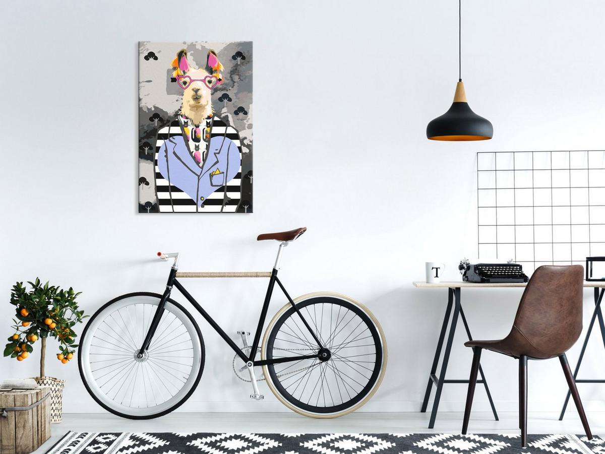 MALEN NACH ZAHLEN 40/50 cm - Multicolor, Textil (1.4/50cm) - KUNSTLOFT