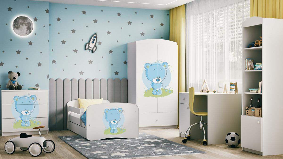 KOMMODE Babydreams Blaubär 81/81/41 - Weiß, Holzwerkstoff (81/81/41cm) - RAUMHIRSCH FURNITURE