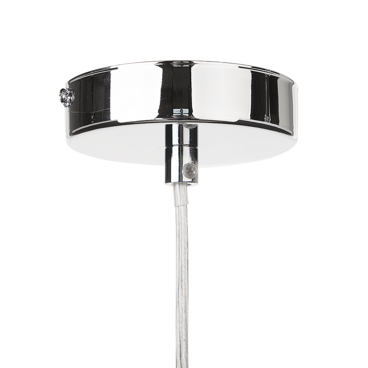 KRONLEUCHTER Adorn 24/24/83 cm - Transparent, Metall (24/24/83cm) - Beliani