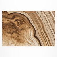 TEPPICH 60x90 cm Formen in Steinoptik - Braun, Kunststoff (60/90cm) - Wallfluent