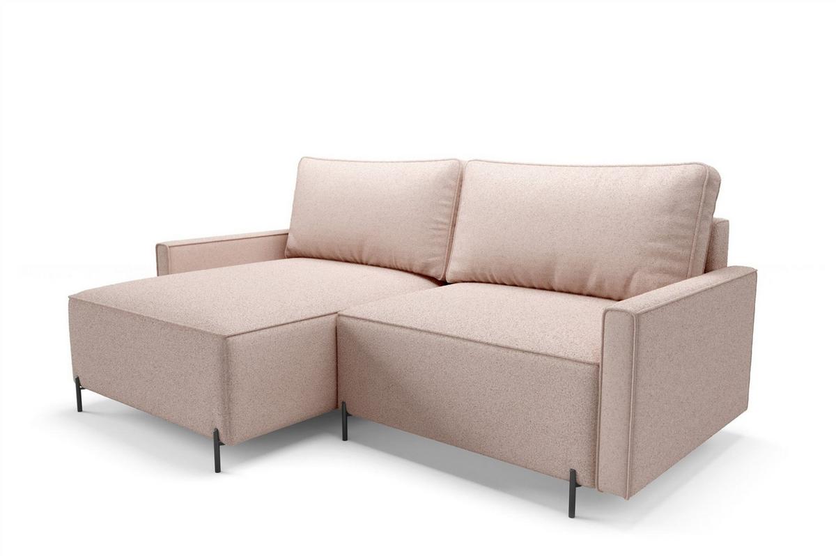 ECKSOFA Braga Mit Schlaffunktion - Grün, Holzwerkstoff/Textil (229/148cm) - Fun Möbel