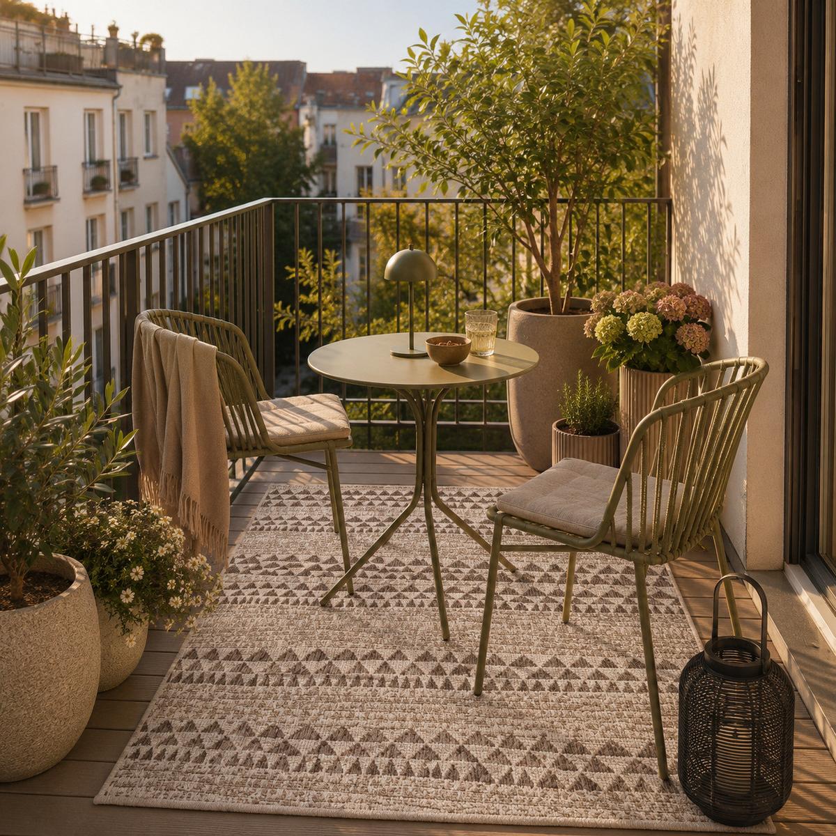 IN- UND OUTDOOR TEPPICH CARPETTO - Beige, Textil (120/170cm) - Pergamon
