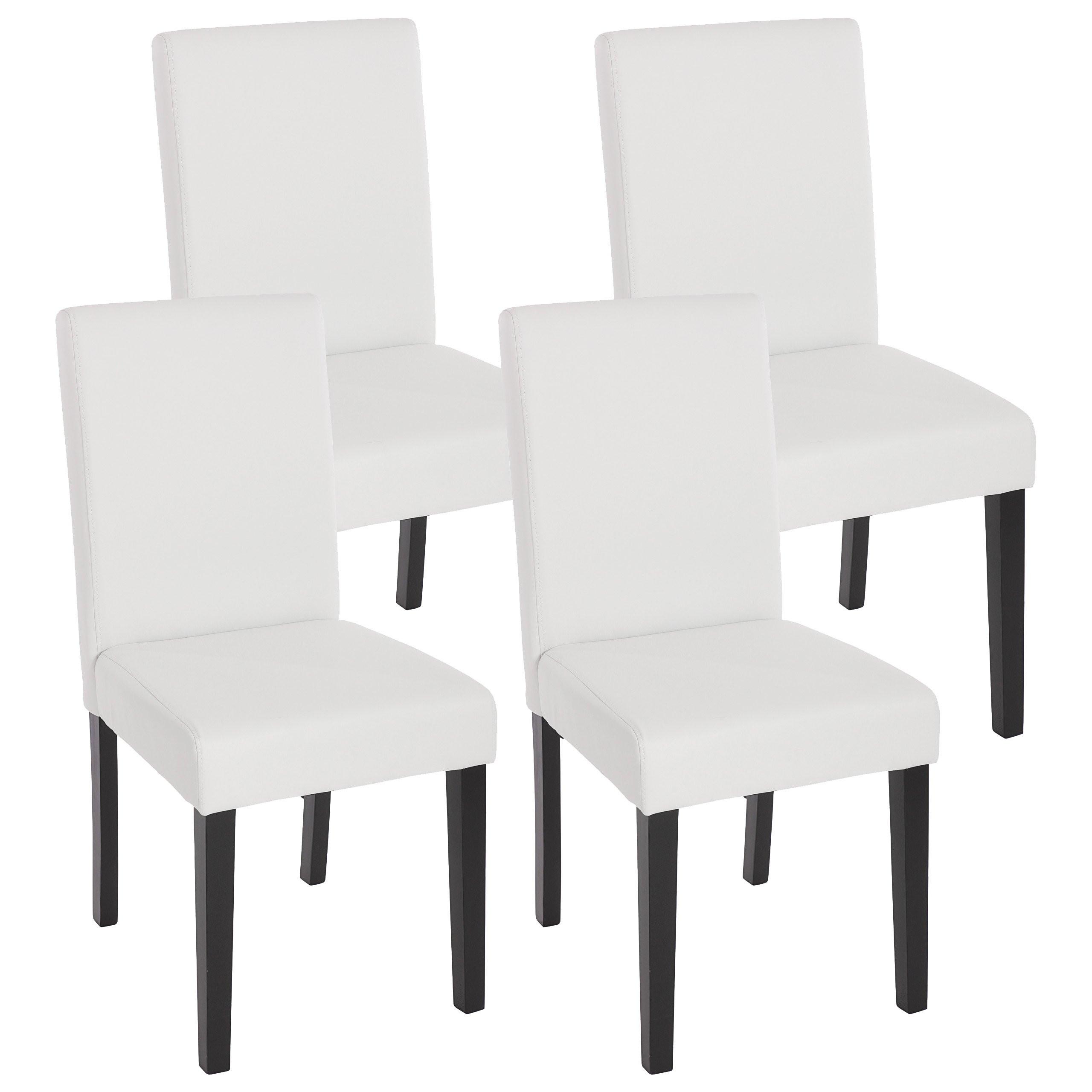 ESSZIMMERSTUHL Weiß 4er-Set - Weiß, Textil (43/90/56cm) - MCW