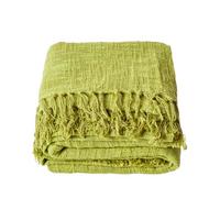 WOHNDECKE Nirvana Slub 255/360 cm, 100% Baumwolle - Grün, Textil (255/360cm) - Homescapes