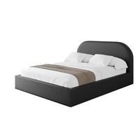 POLSTERBETT mit Bettkasten und Lattenrost, Boxbett ohne Matratze - TIVON 180x200 Schwarz Kunstleder - Schwarz Hochglanz, Holzwerkstoff/Textil (180/200cm) - ALTDECOR