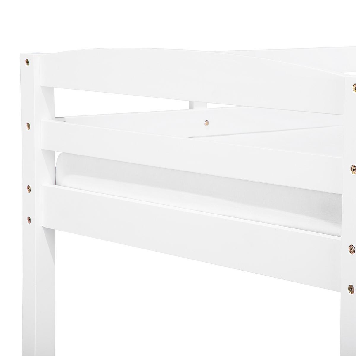 HOCHBETT Weiß 90-200 cm Regat - Weiß, Holz (90/200cm) - Beliani