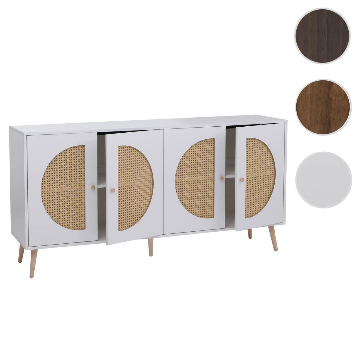 SIDEBOARD Weiß - Weiß, Holz (160/80/40cm) - MCW