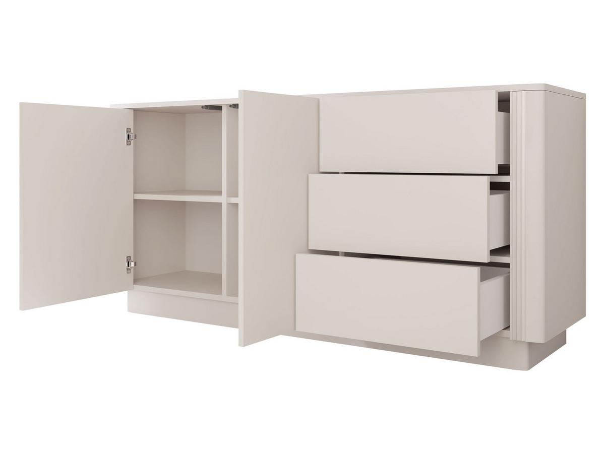 SIDEBOARD Netari 2D3SZ - Sandfarben, Holzwerkstoff (50/69/40cm) - MIRJAN24