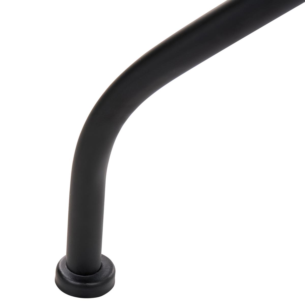 BISTROTISCH 60/60 cm Metall Weiß/Blau Siponto - Blau/Schwarz, Metall (60/60/71cm) - Beliani