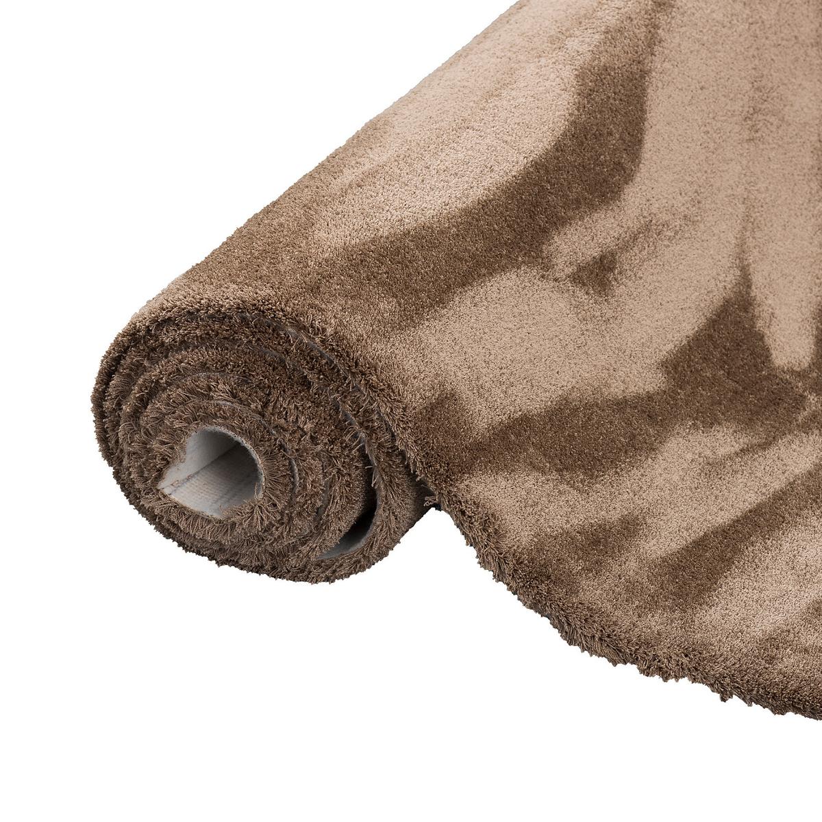 LUXUS HOCHFLOR SHAGGY TEPPICH VELVET - Braun, Textil (100/300cm) - Snapstyle