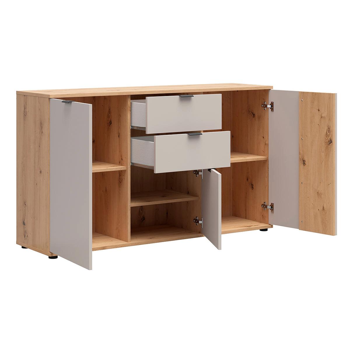 SIDEBOARD Ezra Kaschmir - Beige, Holzwerkstoff (150.5/87/40cm) - Petits-meubles