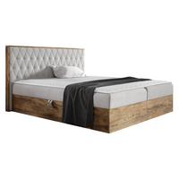 BOXBETT Wood 6 - H3 - Hellgrau, Holz/Textil (160/200cm) - MIRJAN24
