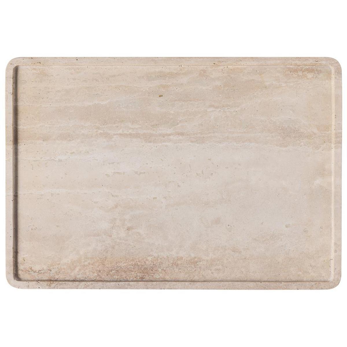 SERVIERPLATTE Manufacture Travertine beige 40,5 x 28,2 cm - Beige, Keramik (28.2/1.7/40.5cm) - Villeroy & Boch
