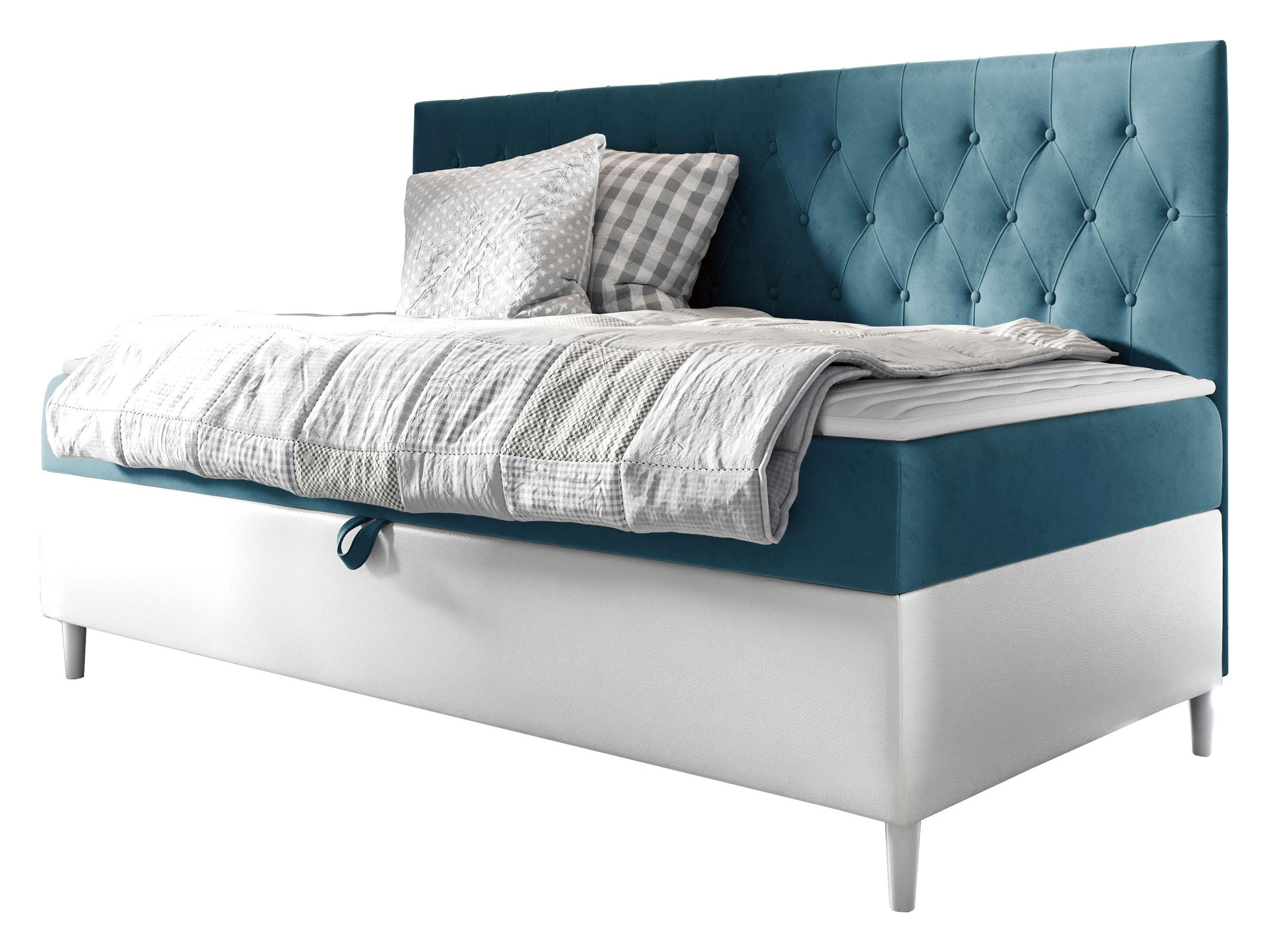 BOXBETT Filip Junior 2 - H3 - Türkis/Weiß, Holz (90/200cm) - MIRJAN24
