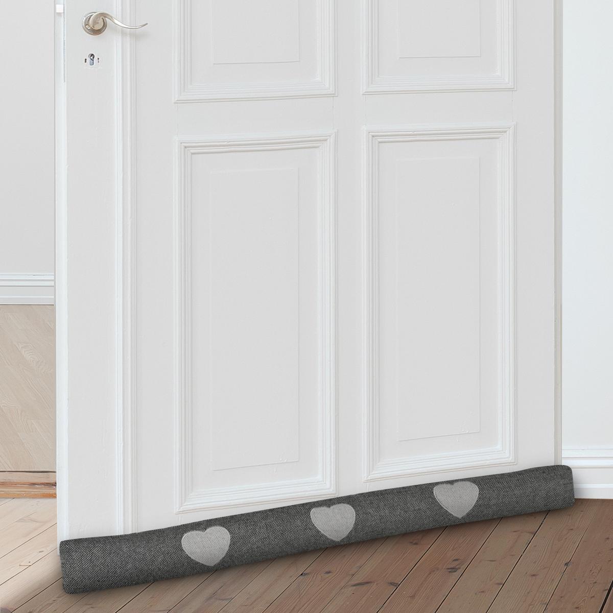ZUGLUFTSTOPPER Tuuli HR 8x90cm Anthrazit (2tlg) - Anthrazit, Textil (8/90cm) - Beautissu 