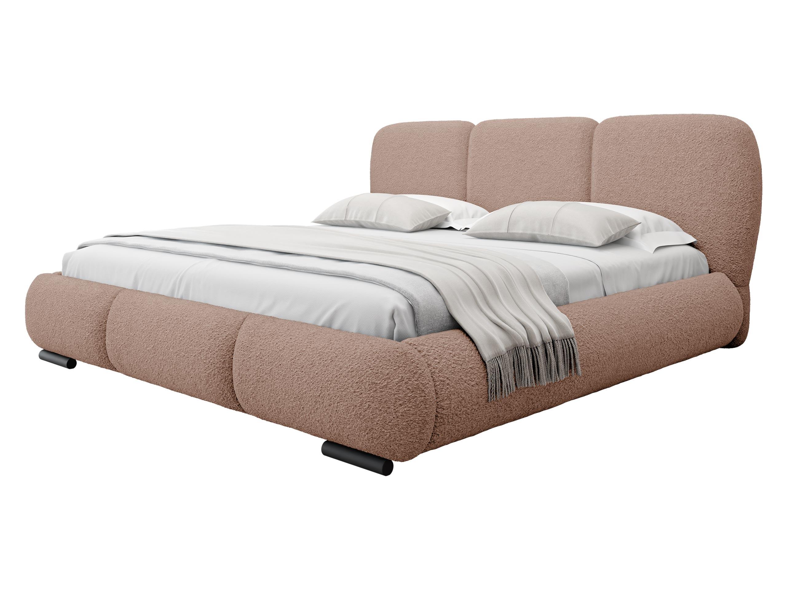 POLSTERBETT Rosa - Eichefarben/Schwarz, Holz/Textil (200/200cm) - MIRJAN24