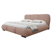POLSTERBETT Rosa - Eichefarben/Schwarz, Holz/Textil (140/200cm) - MIRJAN24
