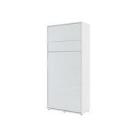 SCHRANKBETT Bed-Concept BC-03 90x200 mit zwei LED-Lampe - Weiß/Grau, Holz/Holzwerkstoff (90/200cm) - MIRJAN24