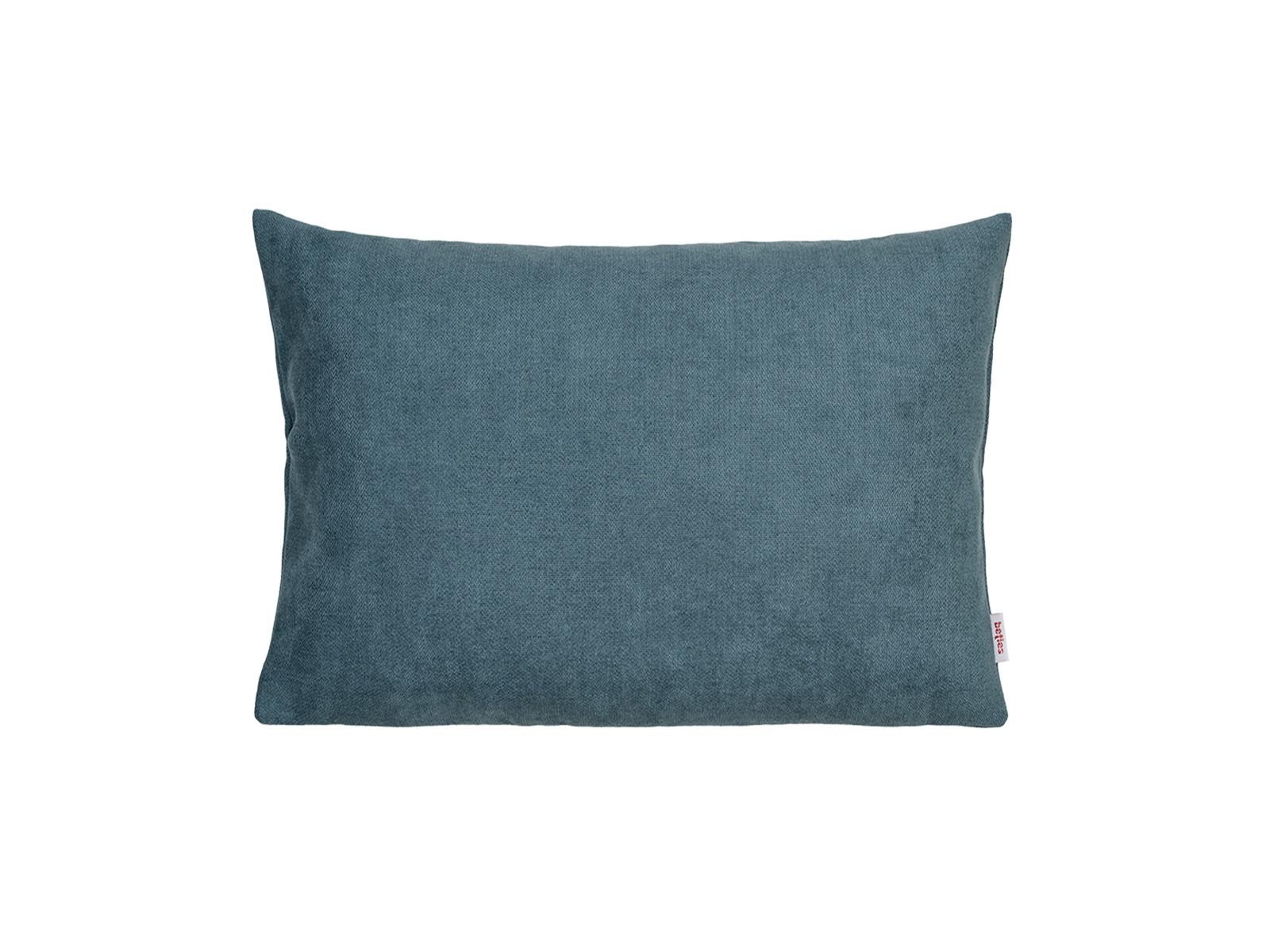 KISSENHÜLLE FarbTon Chenille-Haptik nordlicht-blau 35/25 cm - Blau, Textil (25/35cm) - beties Heimtextil