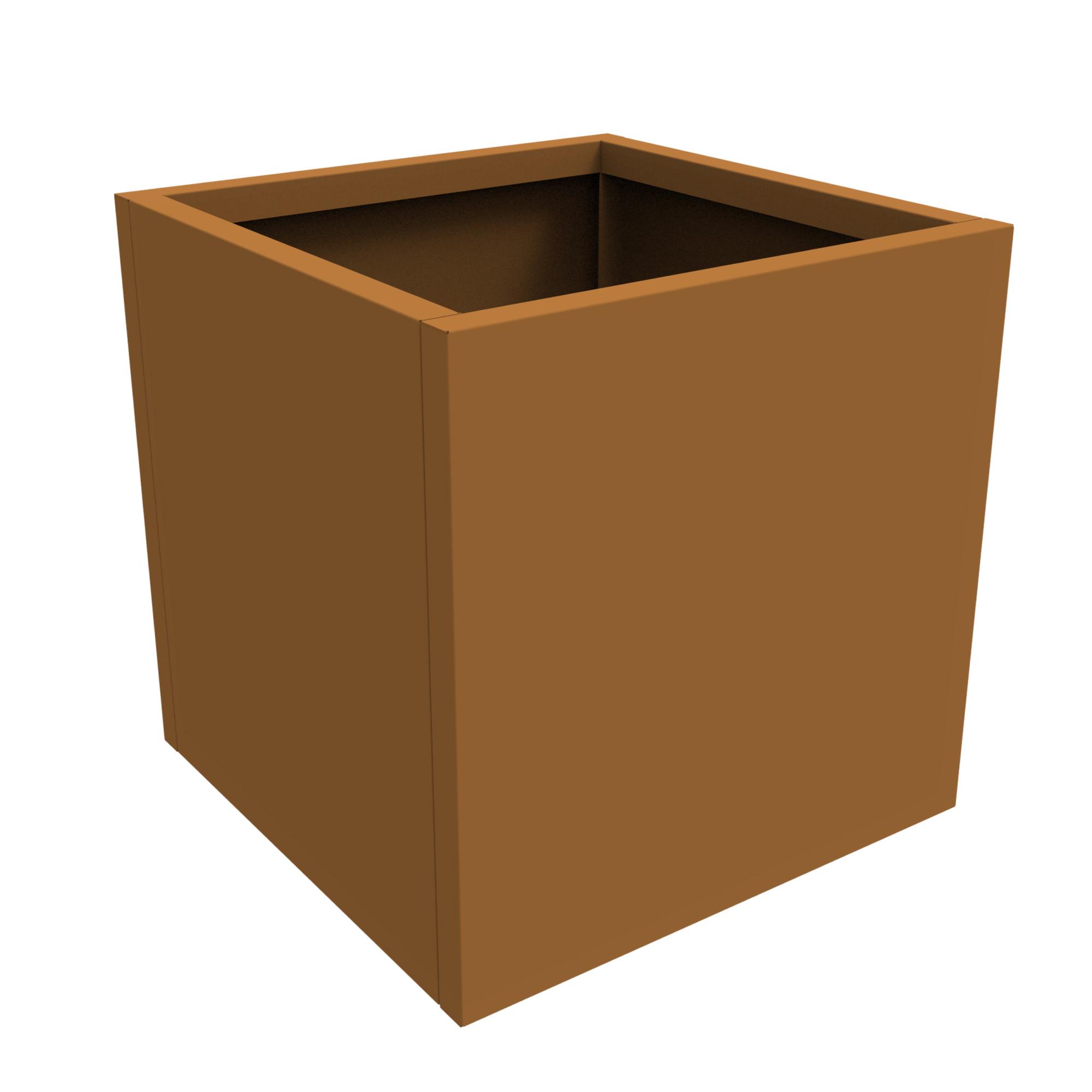 PFLANZKÜBEL Vaargel - Braun, Metall (60/60/60cm) - casa.pro