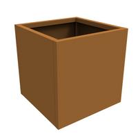 PFLANZKÜBEL Vaargel - Braun, Metall (60/60/60cm) - casa.pro