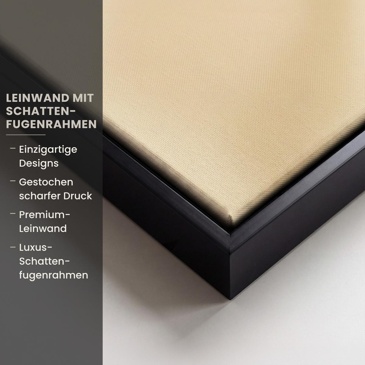 LEINWAND Bilder mit Rahmen - Beige - Osterkuchen - Eier - 150x100 - Beige, Textil (150/100cm) - MuchoWow