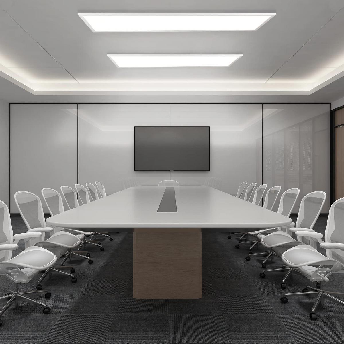 LED-DECKENLEUCHTE Tannfluch 30.0/5.5/120.0 cm - Weiß, Metall (120/30/5.5cm) - ZMH