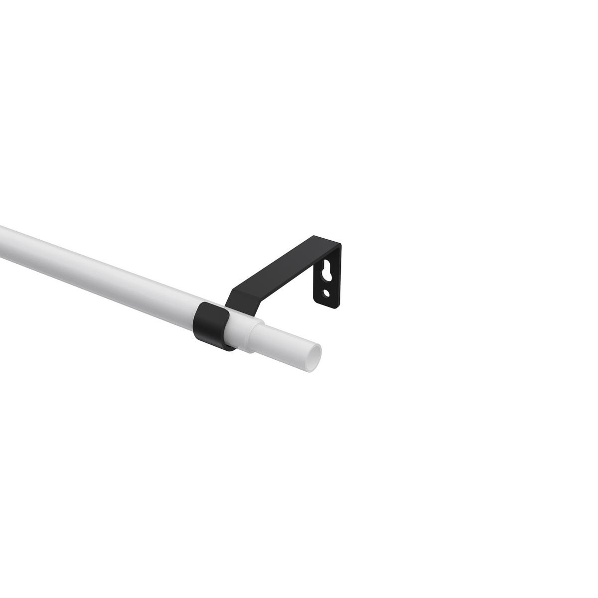TRÄGER FÜR GARDINENSTANGEN 16 mm Ø, Hera 1-läufig, Schwarz - Schwarz, Metall (10/5.2/1.6cm) - INTERDECO