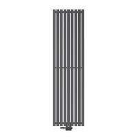 BADHEIZKÖRPER Stella 480x1800 mm Anthrazit mit Ventil Universal - Anthrazit, Metall (48/180/5cm) - LuxeBath