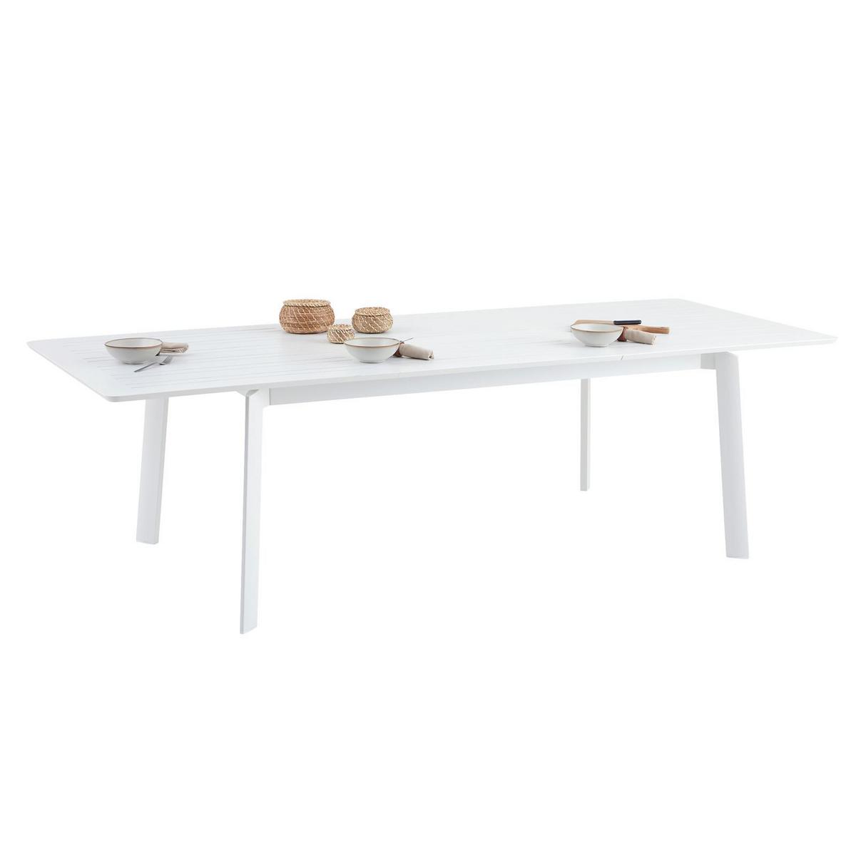 GARTENTISCH VERANO weiß - Weiß, Metall (103/180/75cm) - IDIMEX