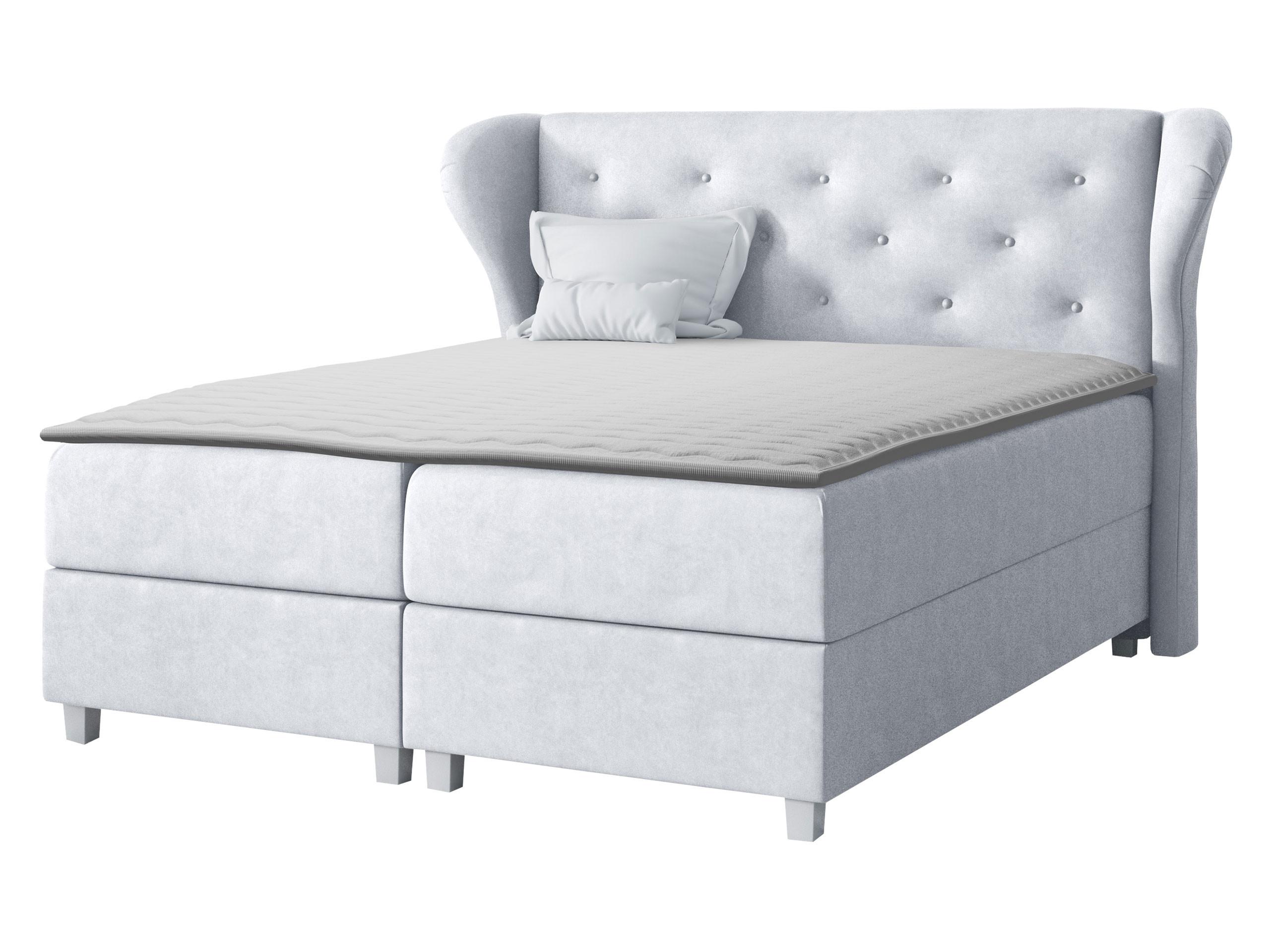 BOXBETT Bakarat - H3 - Grau, Holz (180/200cm) - MIRJAN24