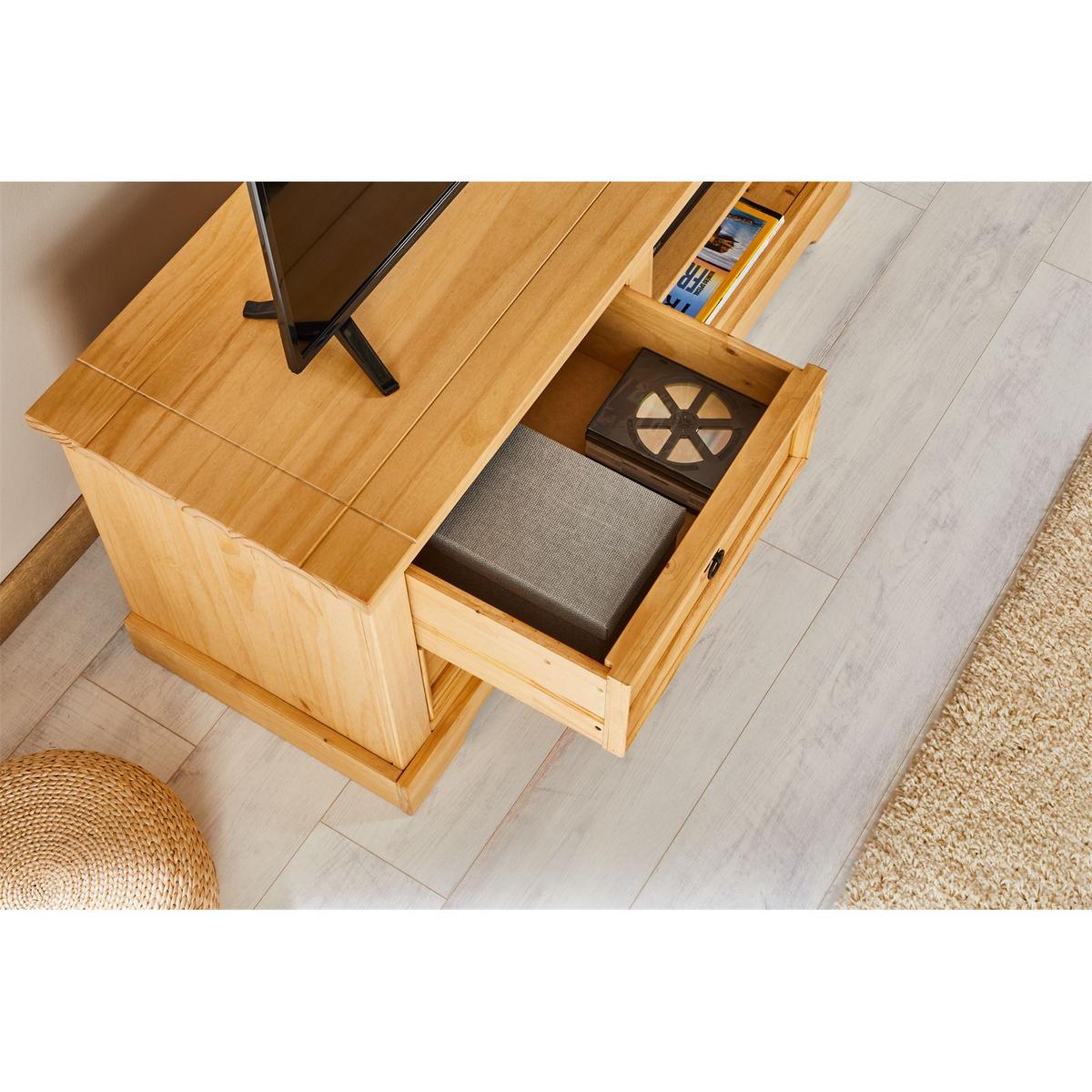 MEXIKO MÖBEL LOWBOARD TEQUILA - Naturfarben, Holz (120/55/45cm) - IDIMEX
