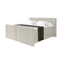 BOXSPRINGBETT mit Matratze H3/H4 - EVON KING Zanozek - 180x200 cm Creme - Creme, Holzwerkstoff (180/200cm) - ALTDECOR