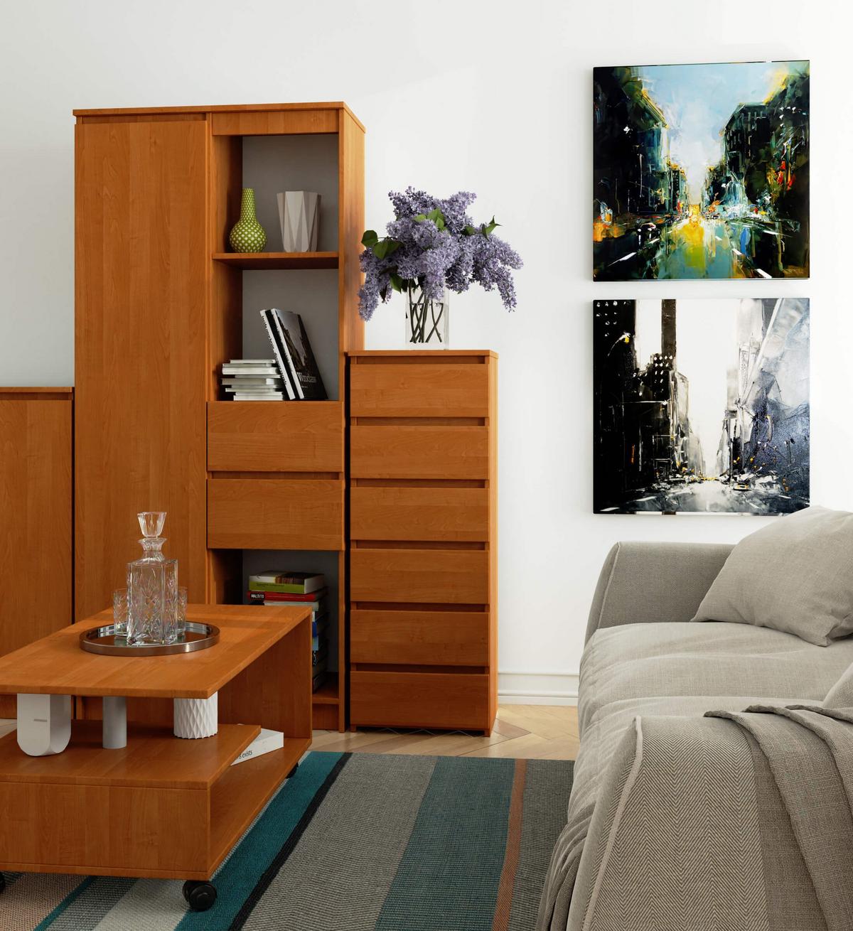 KOMMODE Erlefarben 109/40/35 - Erlefarben, Holzwerkstoff (40/109/35cm) - RAUMHIRSCH FURNITURE