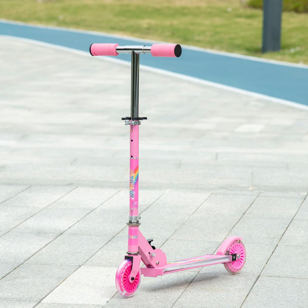 KINDERROLLER Metall Kunststoff Rosa - Rosa, Metall (67/32/78cm) - HOMCOM