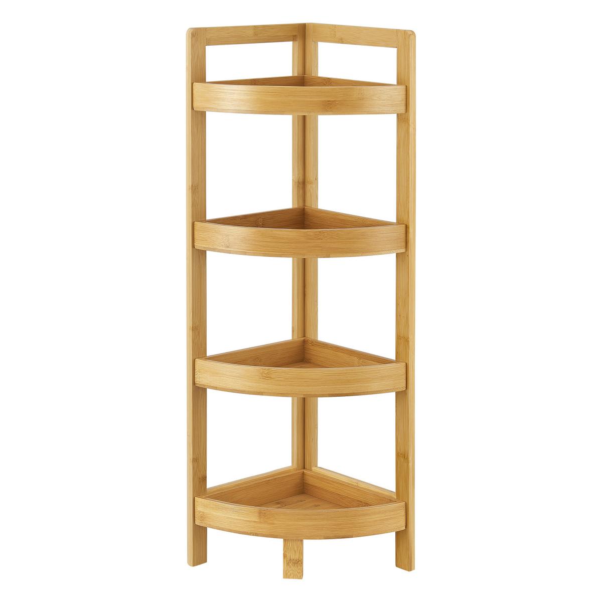 BADEZIMMERREGAL Lestijärvi - Naturfarben, Holz (23/80/23cm) - [en.casa]