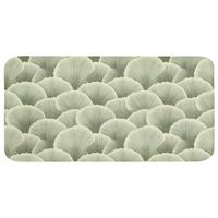 BADEMATTE Fächer - Blatt - Grün Badezimmerteppich 120x60 cm - Pastellgrün, Textil (120/60cm) - OnlyWow