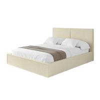 POLSTERBETT mit Bettkasten und Lattenrost, Boxbett ohne Matratze - EMMI 180x200 Beige - Taupe, Holzwerkstoff/Textil (180/200cm) - ALTDECOR