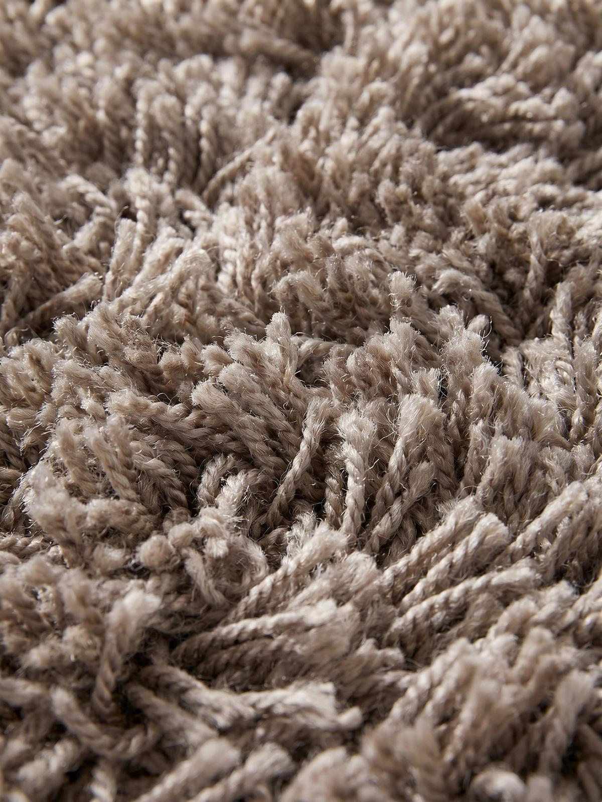 HOCHFLORTEPPICH RHEIN, einfarbig, aus Polypropylen, Beige, 60 x 110 cm - Beige, Textil (110/60cm) - KADIMA DESIGN
