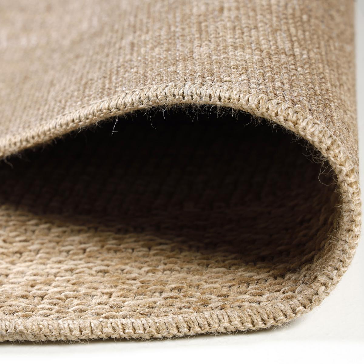 OUTDOORTEPPICH KAUNS, im Vintage-Stil, Beige, Ø 80 cm - Beige, Textil (80/80cm) - KADIMA DESIGN