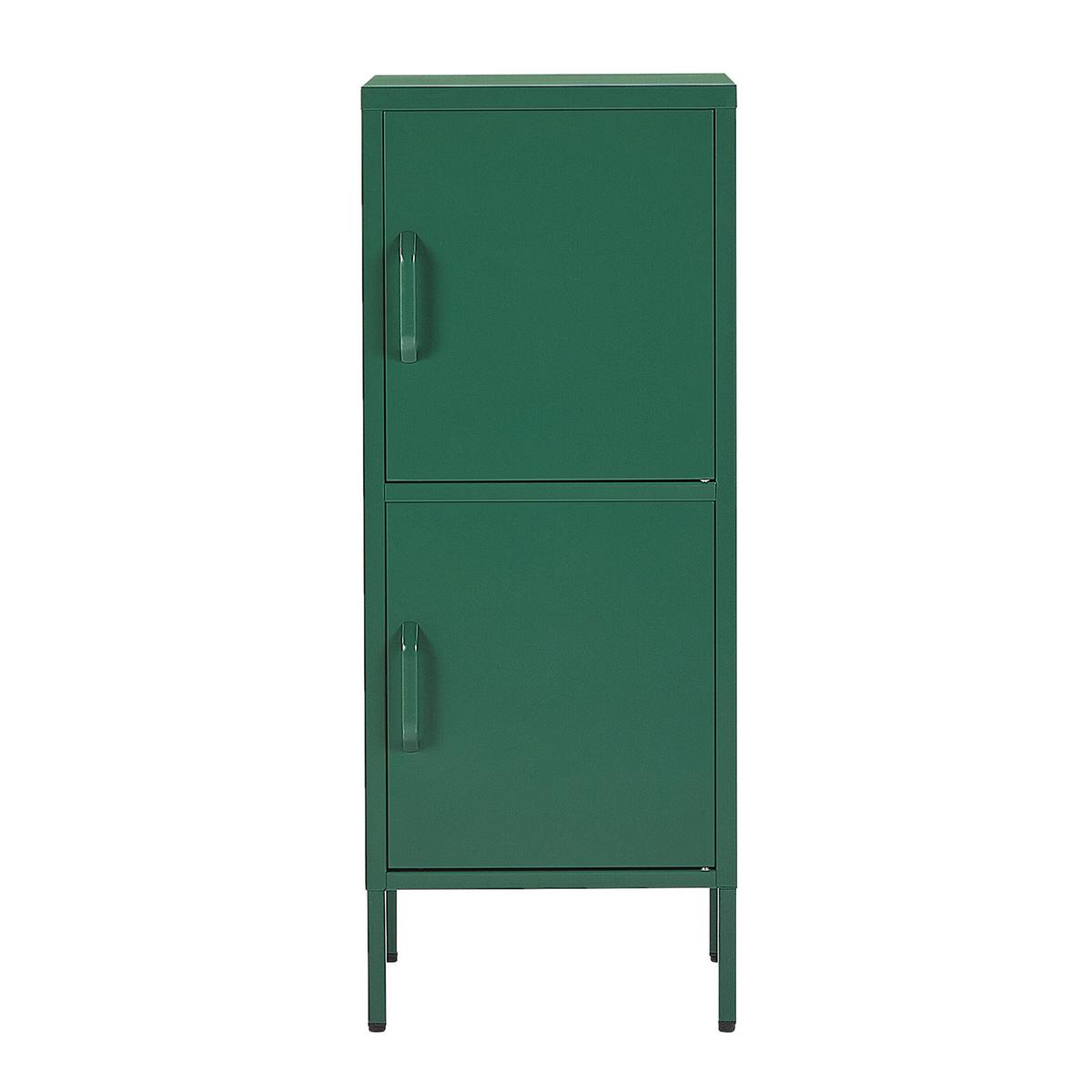 AKTENSCHRANK grün 2 Türen Huron - Grün, Metall (40/102/40cm) - Beliani